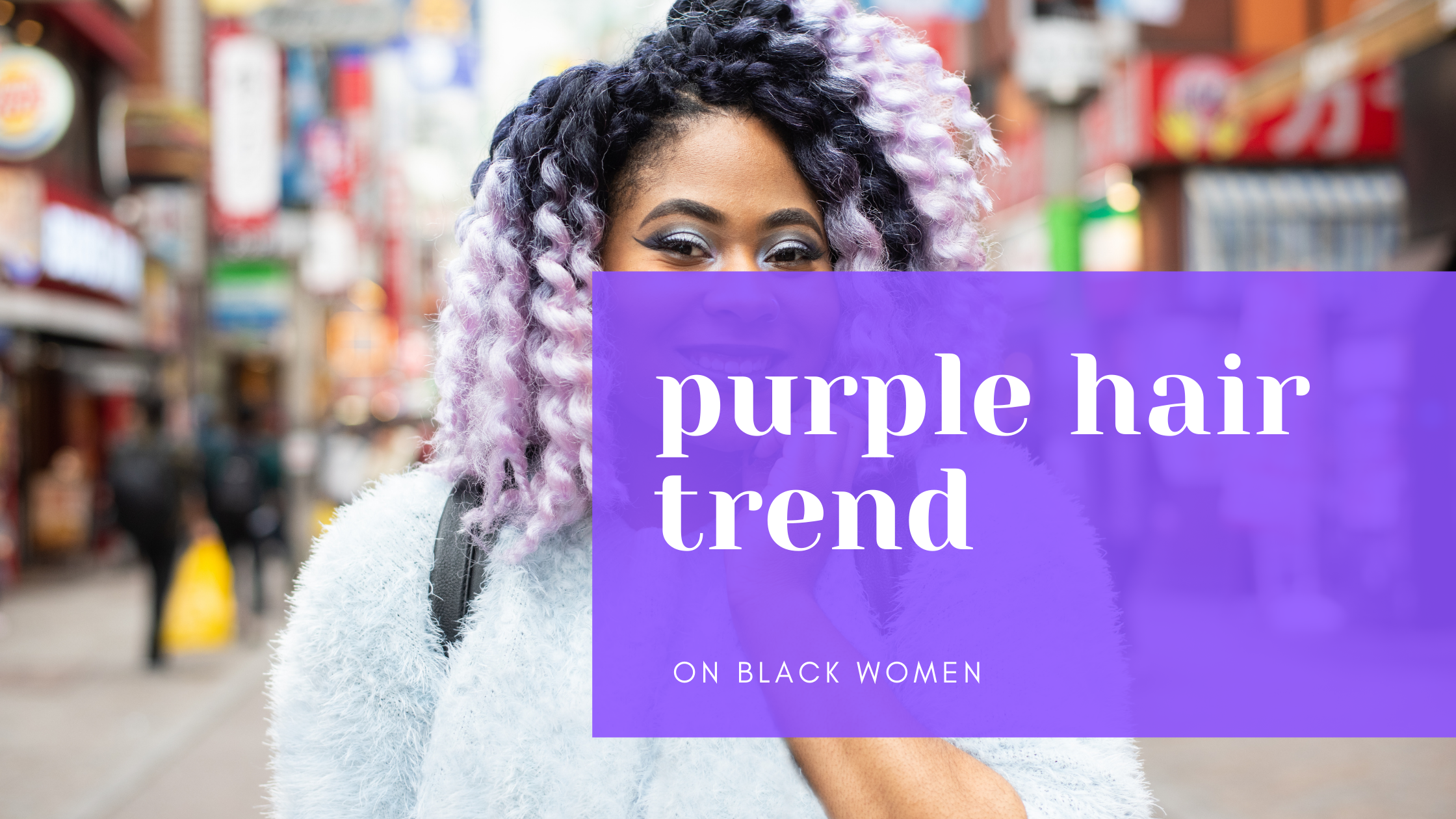 Purple Hair Inspo for Black Women
