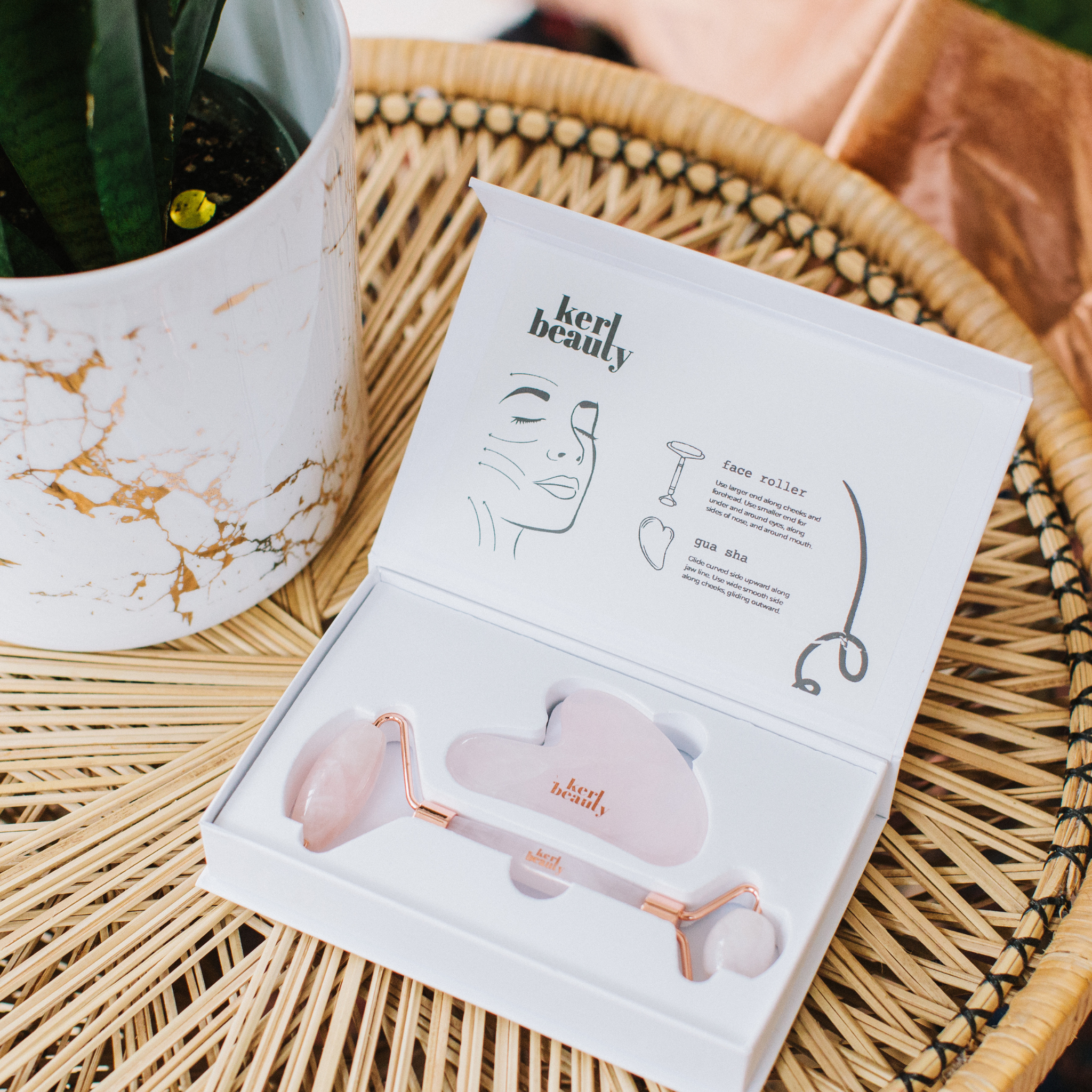 Rose Quartz Roller & Gua Sha
